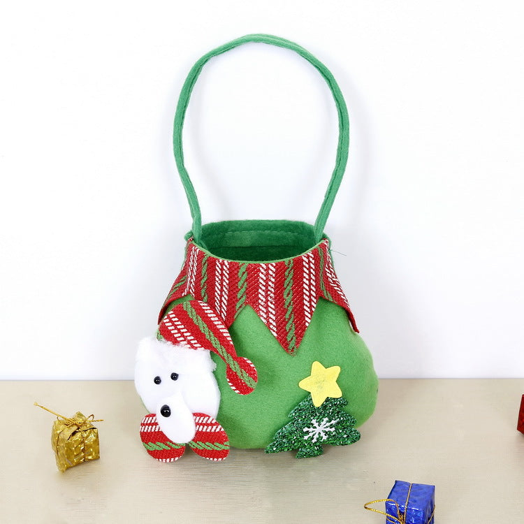 Wholesale Christmas Brushed Apple Bag Guest Gift Candy Packaging Bag